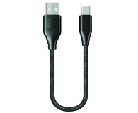 Forever Kabel USB - USB-C CORE 20CM 3A czarny w oplocie - 1380801 - zdjęcie 1